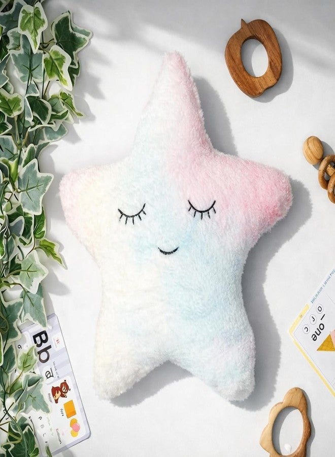 Humpy Hare Soft Plush Star Pillow Toy | Stuffed Cushion for Kids, Babies & Children | Cute & Cozy Nursery Cot Pillow | Fluffy & Huggable Plush Toy for Boys & Girls, Pack of 1 - Image 1